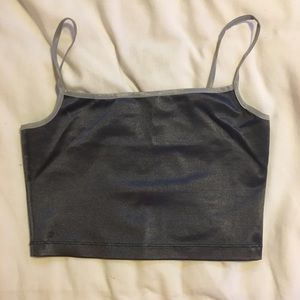 American apparel cropped tank top